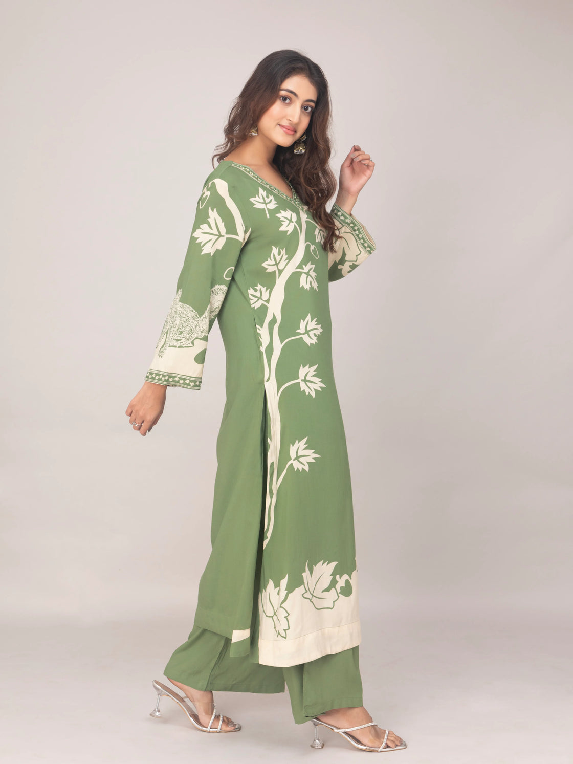 Soft Cotton Printed Kurti with Palazzo