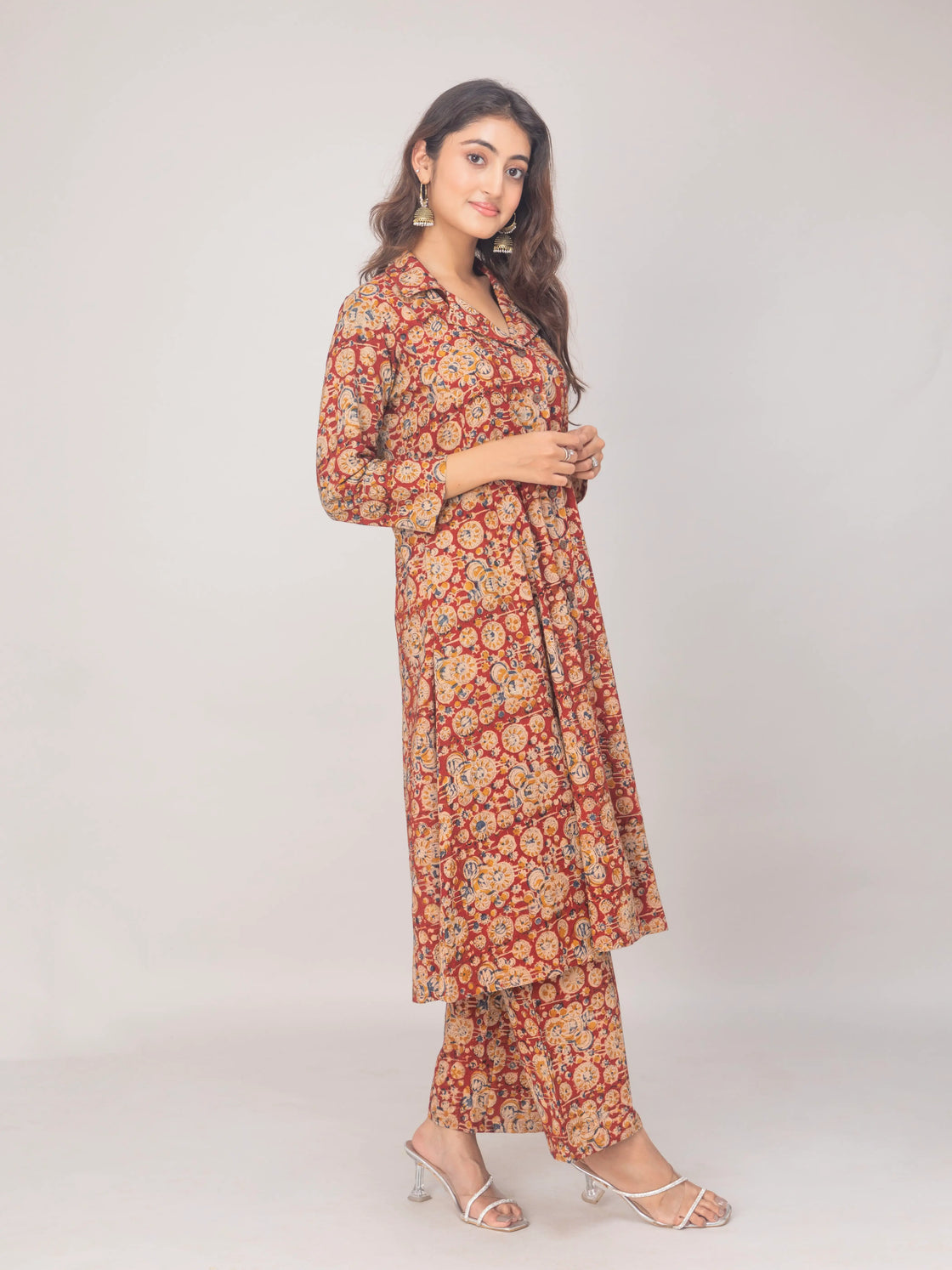 Soft Cotton Kalamkari Print Kurti with Pant