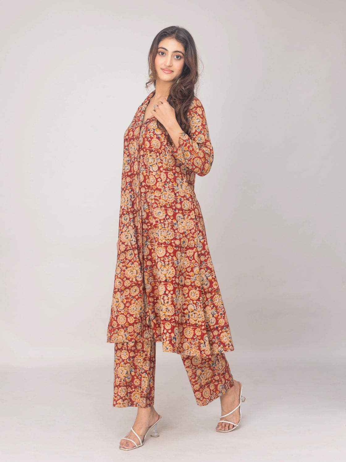 Soft Cotton Kalamkari Print Kurti with Pant