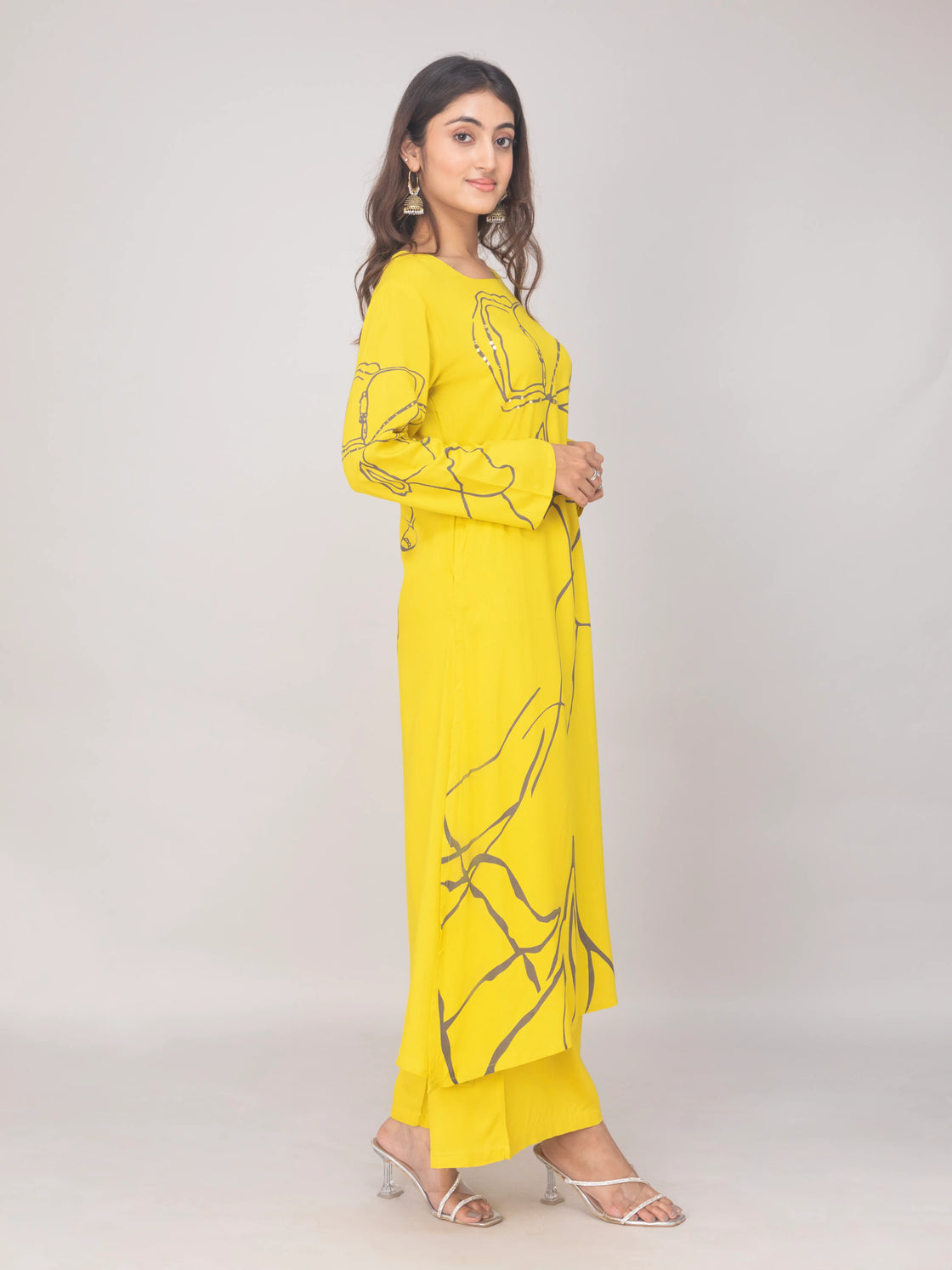 Stylish Printed Kurti with Palazzo - Soft Cotton Festive Wear