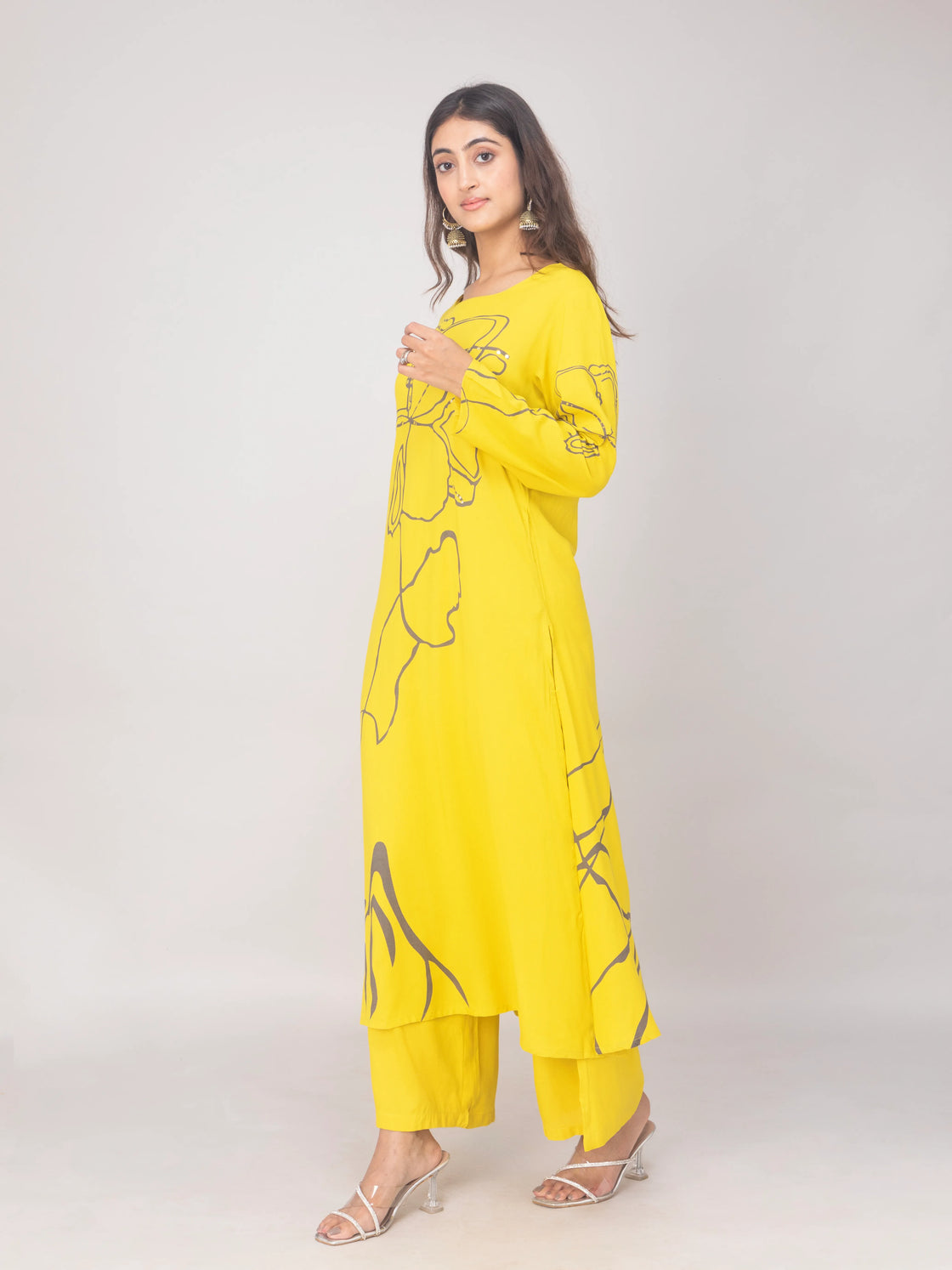 Stylish Printed Kurti with Palazzo - Soft Cotton Festive Wear