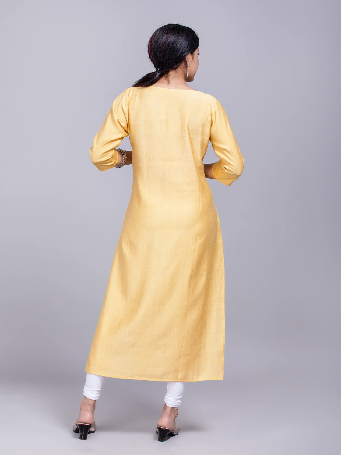 Hand Kashmiri Embroidery Kurti On Soft Cotton