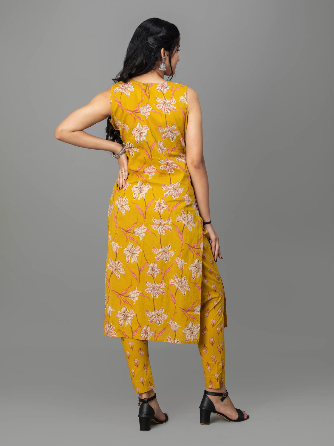 Sunshine Charm Cotton Kurti Set