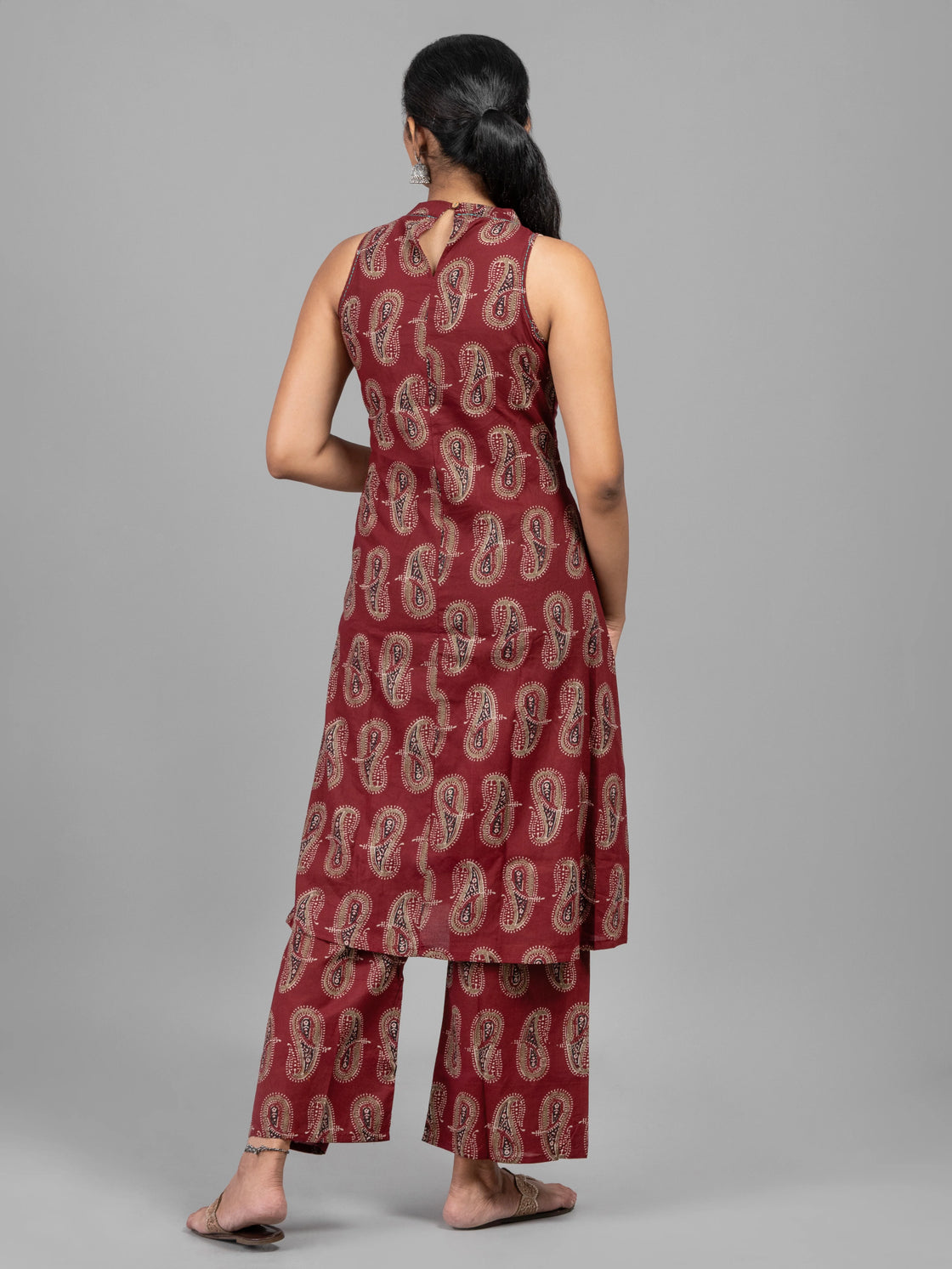 Alter Neck Jaipur Cotton Printed With Bottom