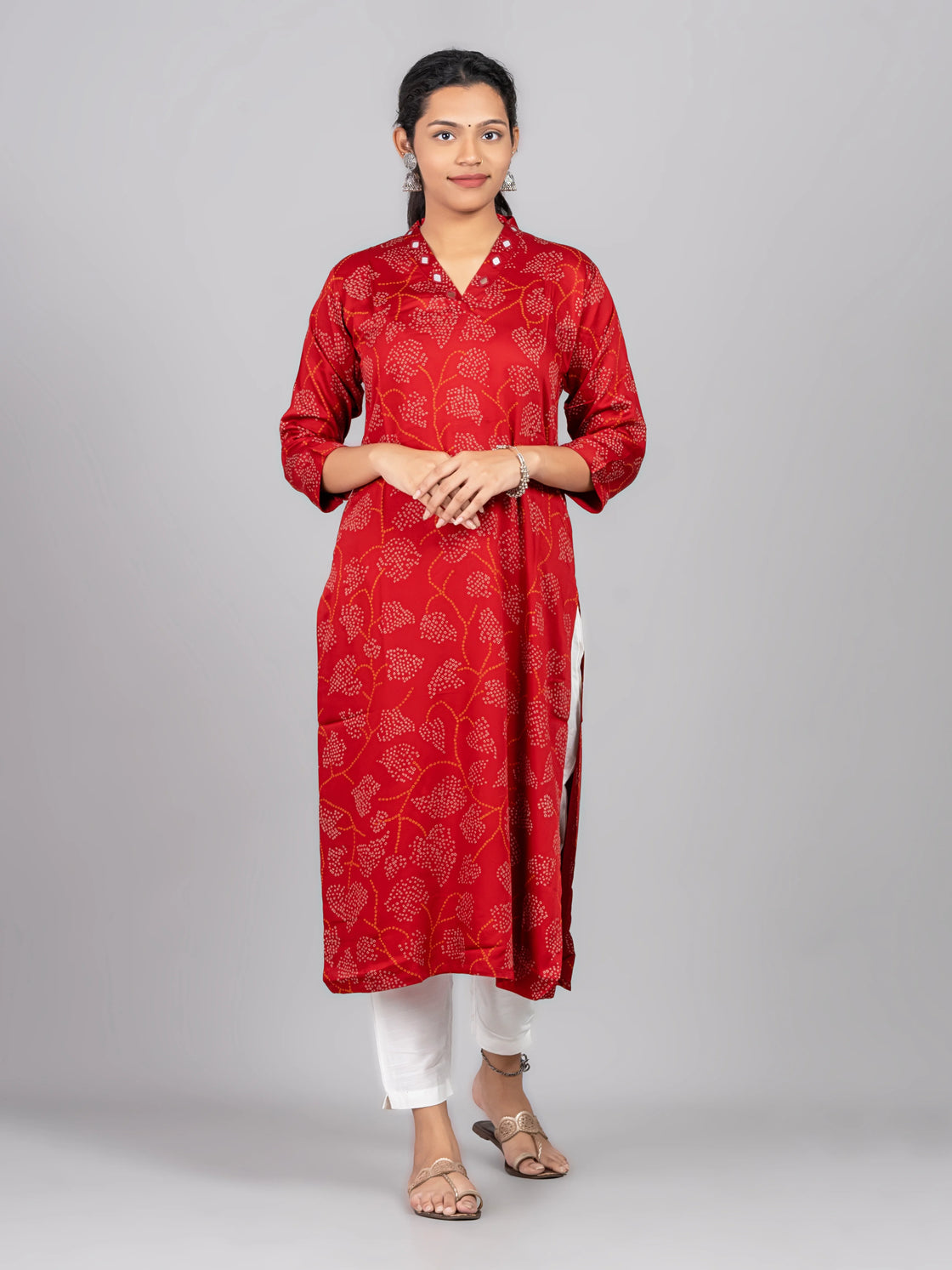 V Neck Kurti