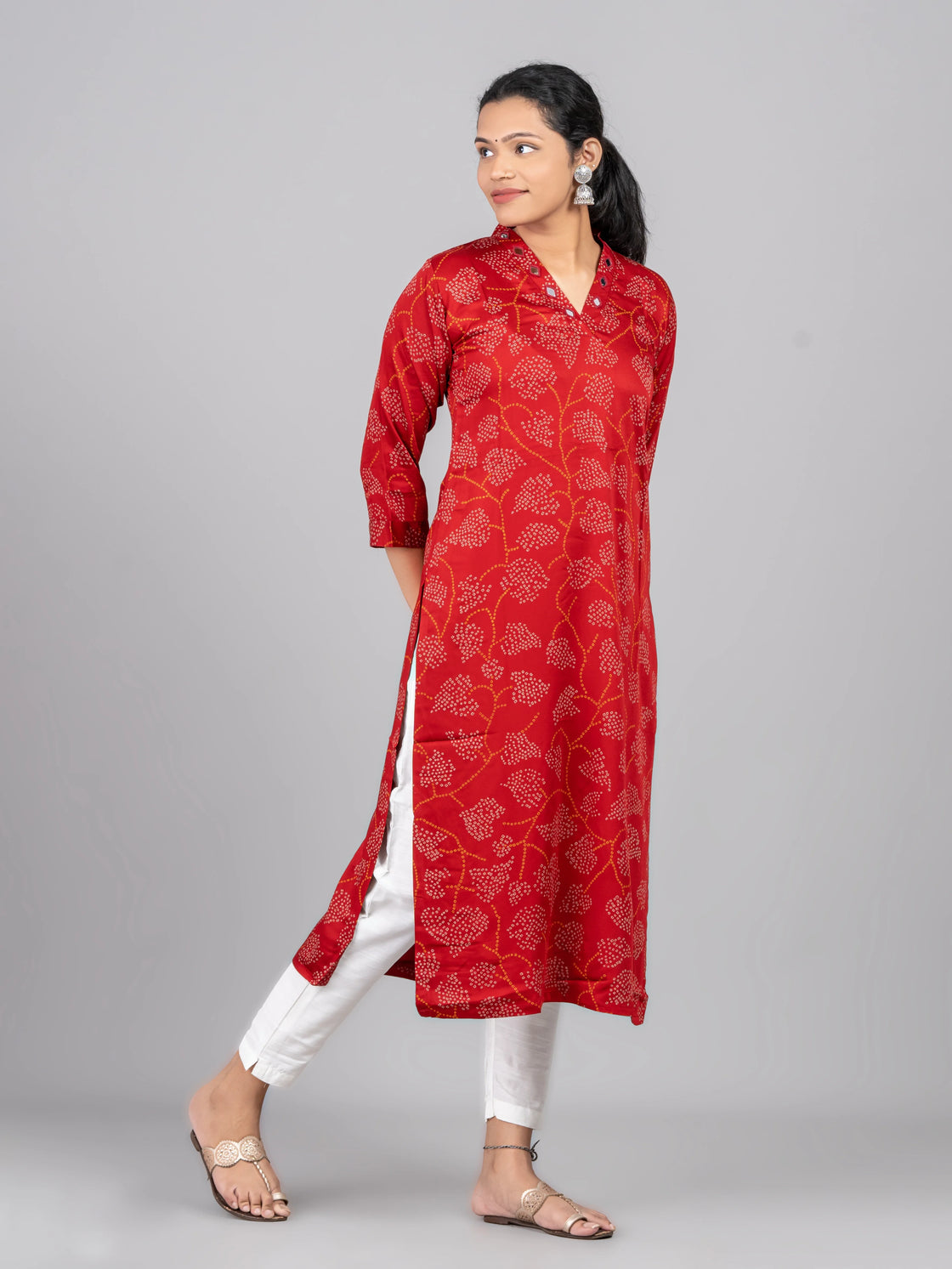 V Neck Kurti