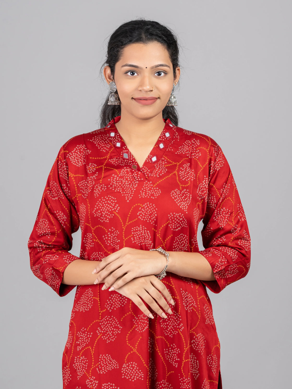 V Neck Kurti