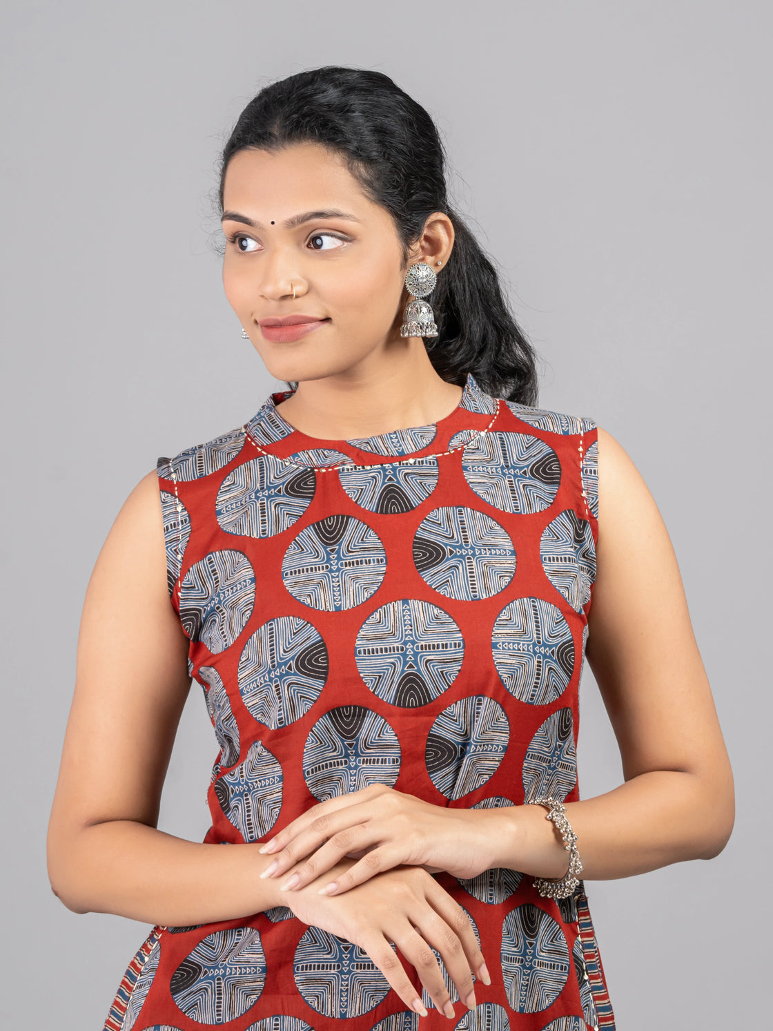 Alter Neck Elegance Kurti Set