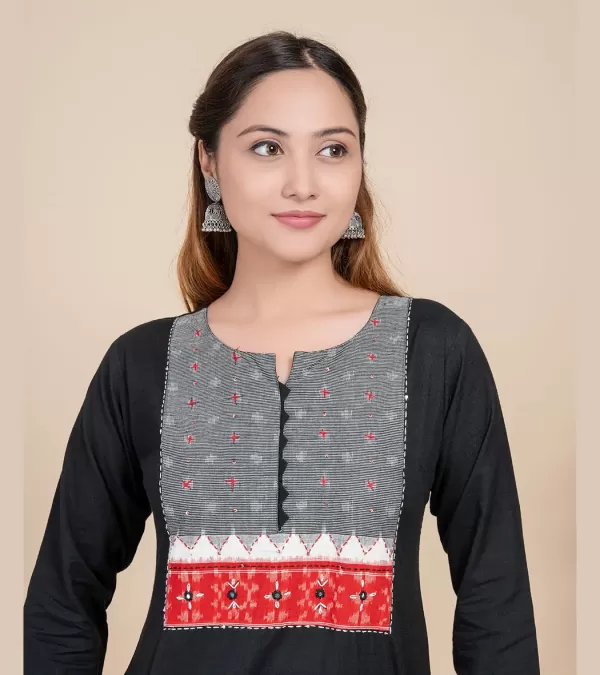 Kalamkari Patch Work Kurti