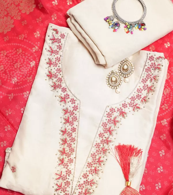 Snowy Chikankari Kurti