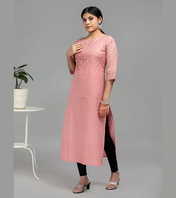 STRETCHABLE KURTI WITH CUT WORK