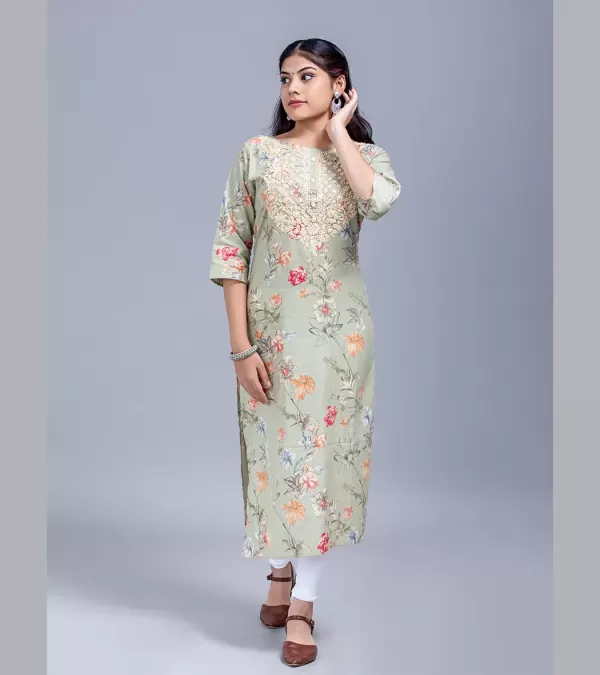 Snowy Chikankari Kurti