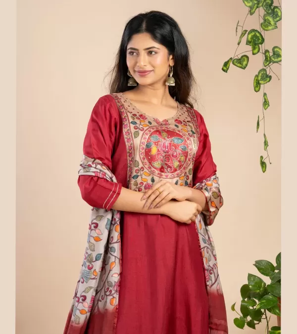 Regal Silk Kurti Set