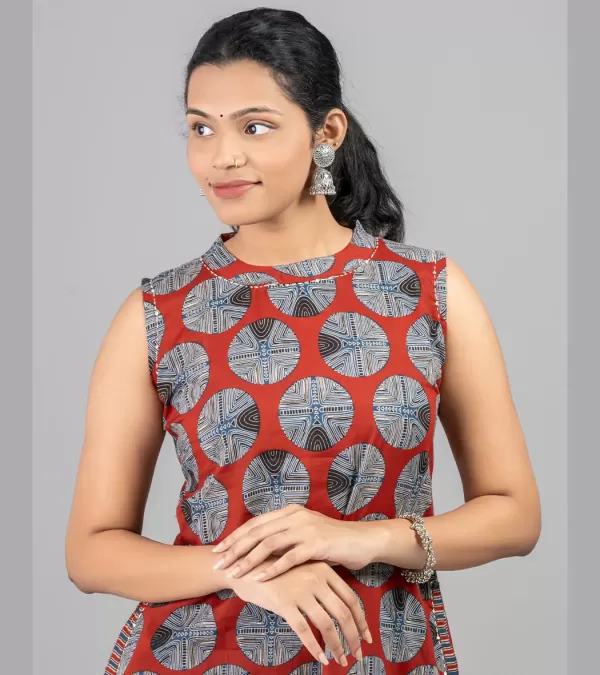 Sunshine Charm Cotton Kurti Set