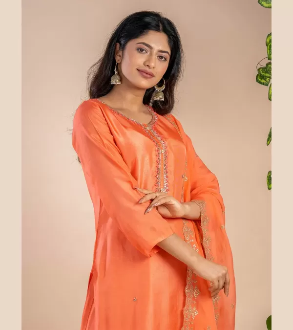 CHANDERI SILK SUIT