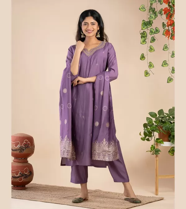 Regal Silk Kurti Set