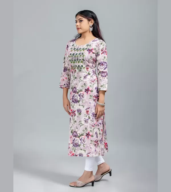 Mirror Work with Patch Work Kurti