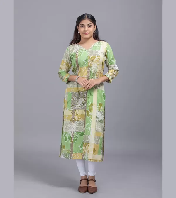 Mirror Work with Patch Work Kurti