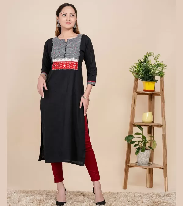 Mirror Work with Patch Work Kurti